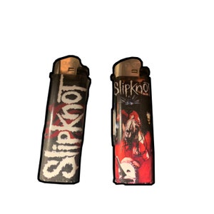Slipknot Nu Metal Band lighter set - Rock music, hardcore, scream, emo, 90's, band, nu metal edgy mall goth, red and black, grunge, Goth