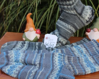 Chaussettes tricotées à la main, taille 46/47