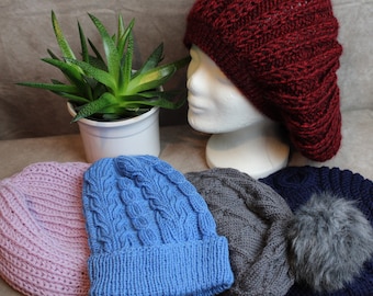 Chapeaux pour femmes tricotés à la main à prix spécial - pièces uniques