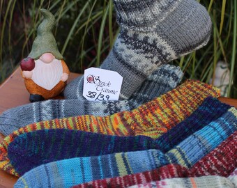Chaussettes tricotées à la main, taille 38/39