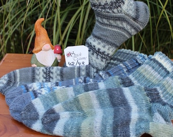 Chaussettes tricotées à la main, taille 42/43