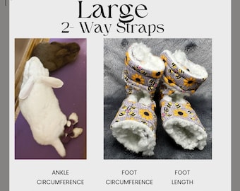 Size-Large Rabbit Hock Socks (2-way straps)