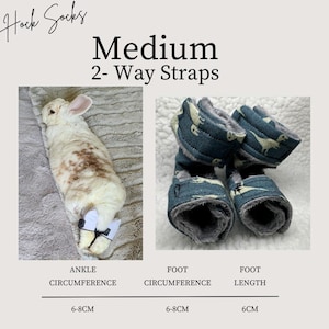Größe: Medium Rabbit Socken (2-Wege-Riemen)