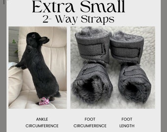 Size: Extra Small Rabbit Hock Socks (2-way straps)