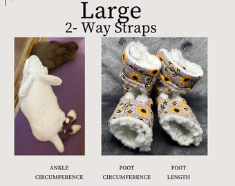 Size-Large Rabbit Hock Socks (2-way straps)