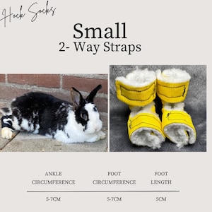 Größe: Kleine Rabbit Socken (2-Wege-Riemen)