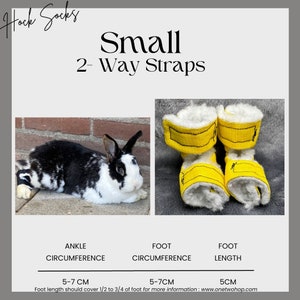 Size: Small Rabbit Hock Socks 2-way straps image 1