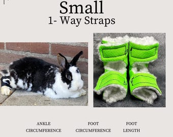Size: Small Rabbit Hock Socks (1-way straps)