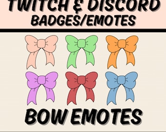 6-Pack Bow Emotes for Discord/Twitch