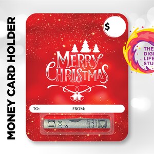 Christmas Money Card, Money Card PNG, Money Card Design, Christmas Gift Card Holder, Money Holder PNG, Christmas Money Cards Sublimation
