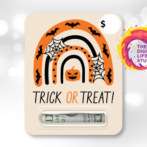 Halloween Money Card, Money Card PNG, Money Card Design, Halloween Gift Card Holder, Money Holder PNG, Sublimation Design, DIGITAL Download