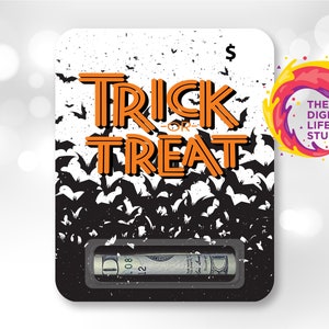 Halloween Money Card, Money Card PNG, Money Card Design, Halloween Gift Card Holder, Money Holder PNG, Sublimation Design, DIGITAL Download