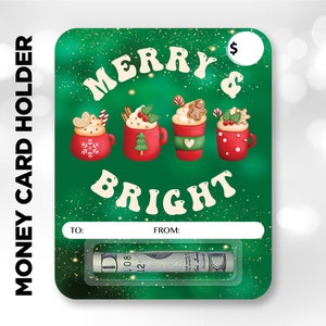 Weihnachts Geldkarte, Geldkarte PNG, Geldkartendesign, Weihnachtsgeschenkkartenhalter, Geldhalter PNG, Weihnachtsgeldkarten Sublimation