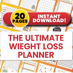Ultimate Fitness Planner Printable | Workout Tracker, Meal Planner, Weight Loss Journal, Health & Wellness PDF | Instant Download
