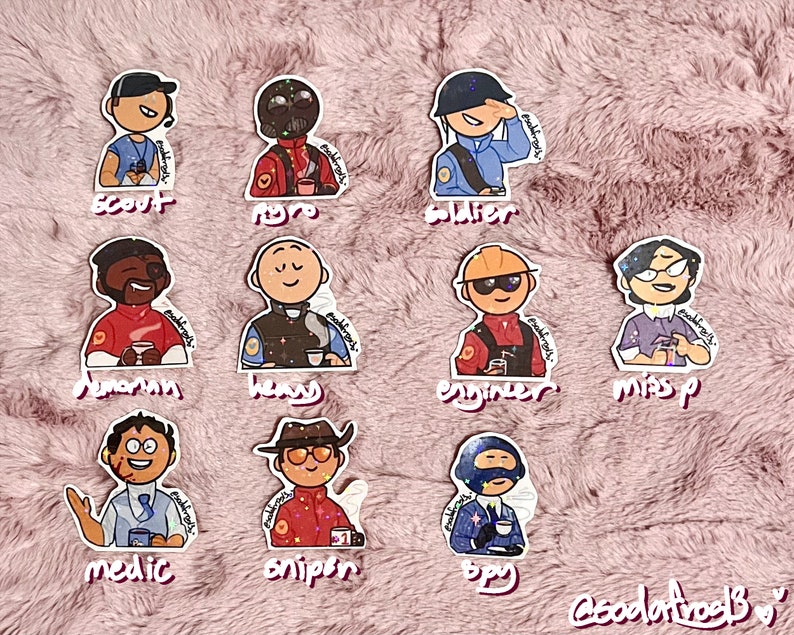 Teaf2 Stickers [TF2] - Etsy