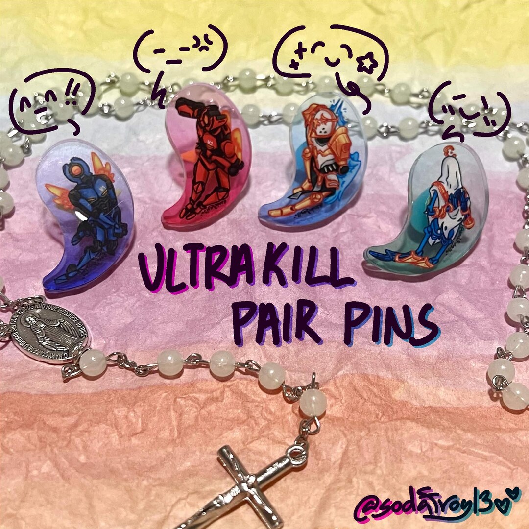 Ultra Kill Rings ULTRAKILL Pair Pins - Etsy