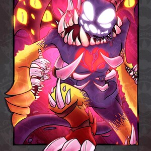 Original Character Art Print 8.5x11 inches Imogen Horror Inspired Demon Monster Girl