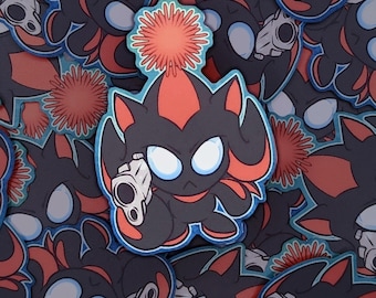 Video Game Inspired 2.5" Vinyl Sticker Matte Finish Shadow Sonic Hedgehog Chao SEGA Funny Meme