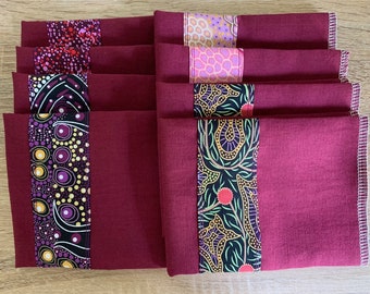 On Country Bush Napkins Maroon