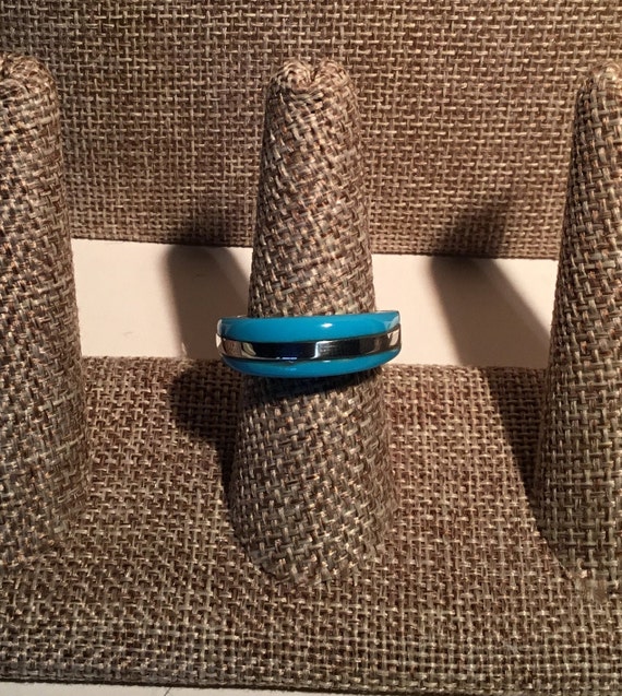 Handmade Turquoise and Sterling Silver ring