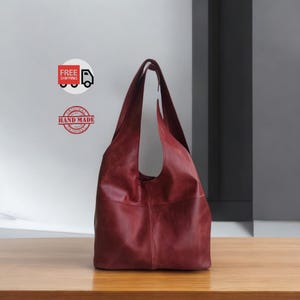 Handgefertigte Lederhandtasche, Zeitloses Design, multifunktionale Schulter- & Handtragetasche - Einzigartiges Geschenk für Sie, Design für den täglichen Gebrauch