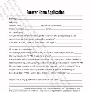 Puppy Forever Home Applikation