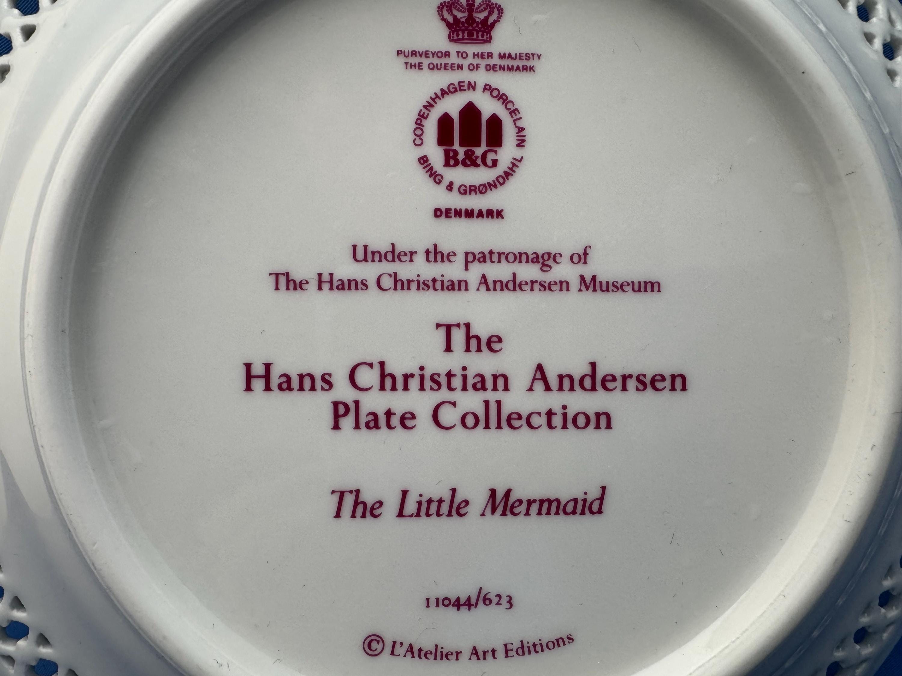 Bing & Grondahl Denmark Hans Christian Andersen Plate Collection 