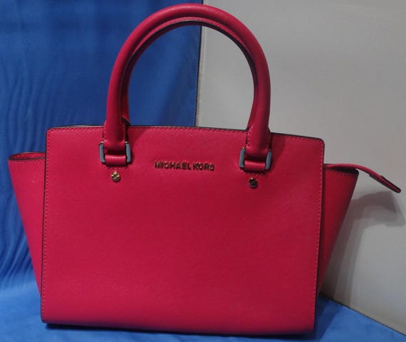 Michael Kors Red Crossbody Shoulder Handbag Etsy Canada