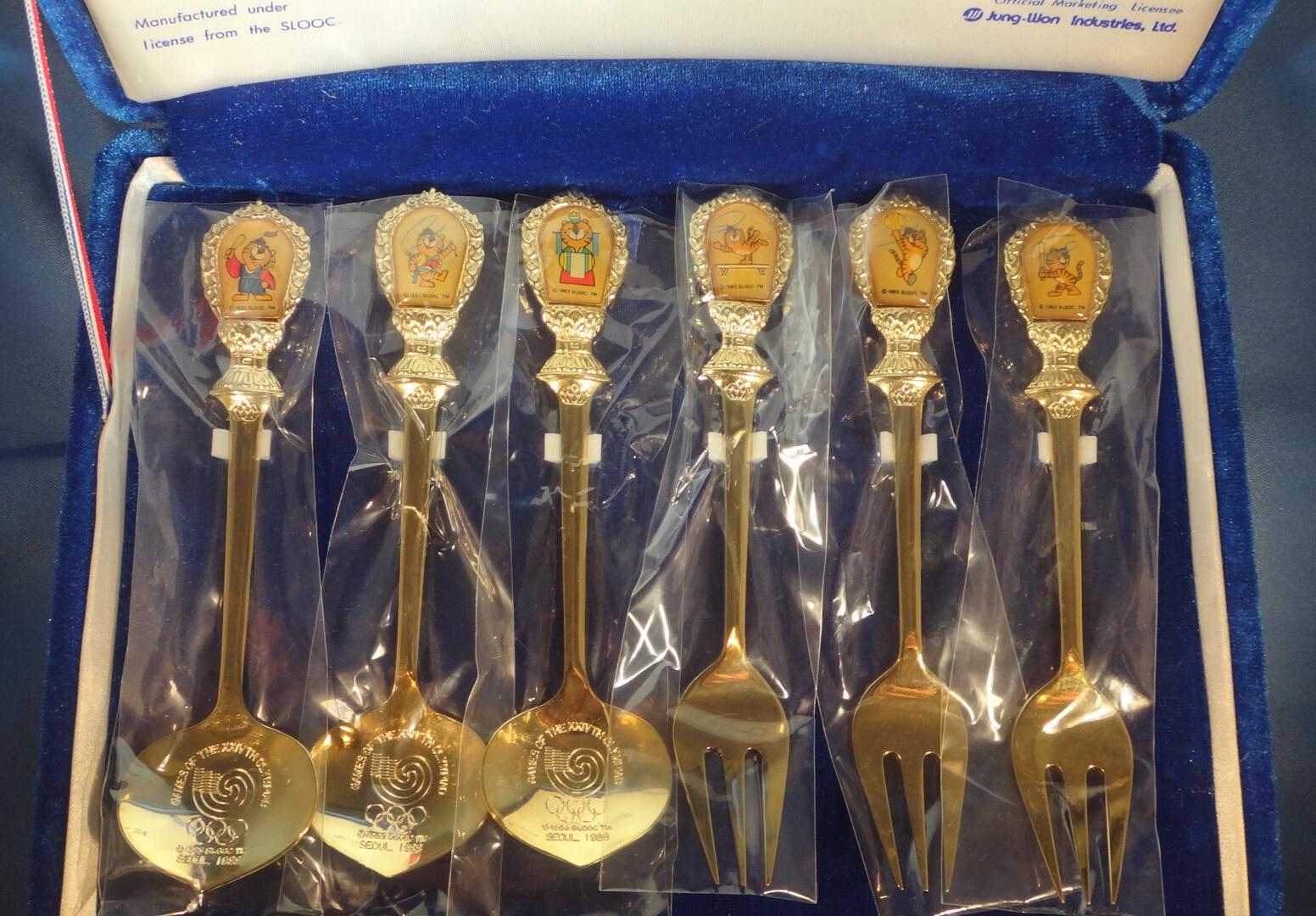 1988 Seoul Olympic Spoons and Forks Souvenir Set - Etsy
