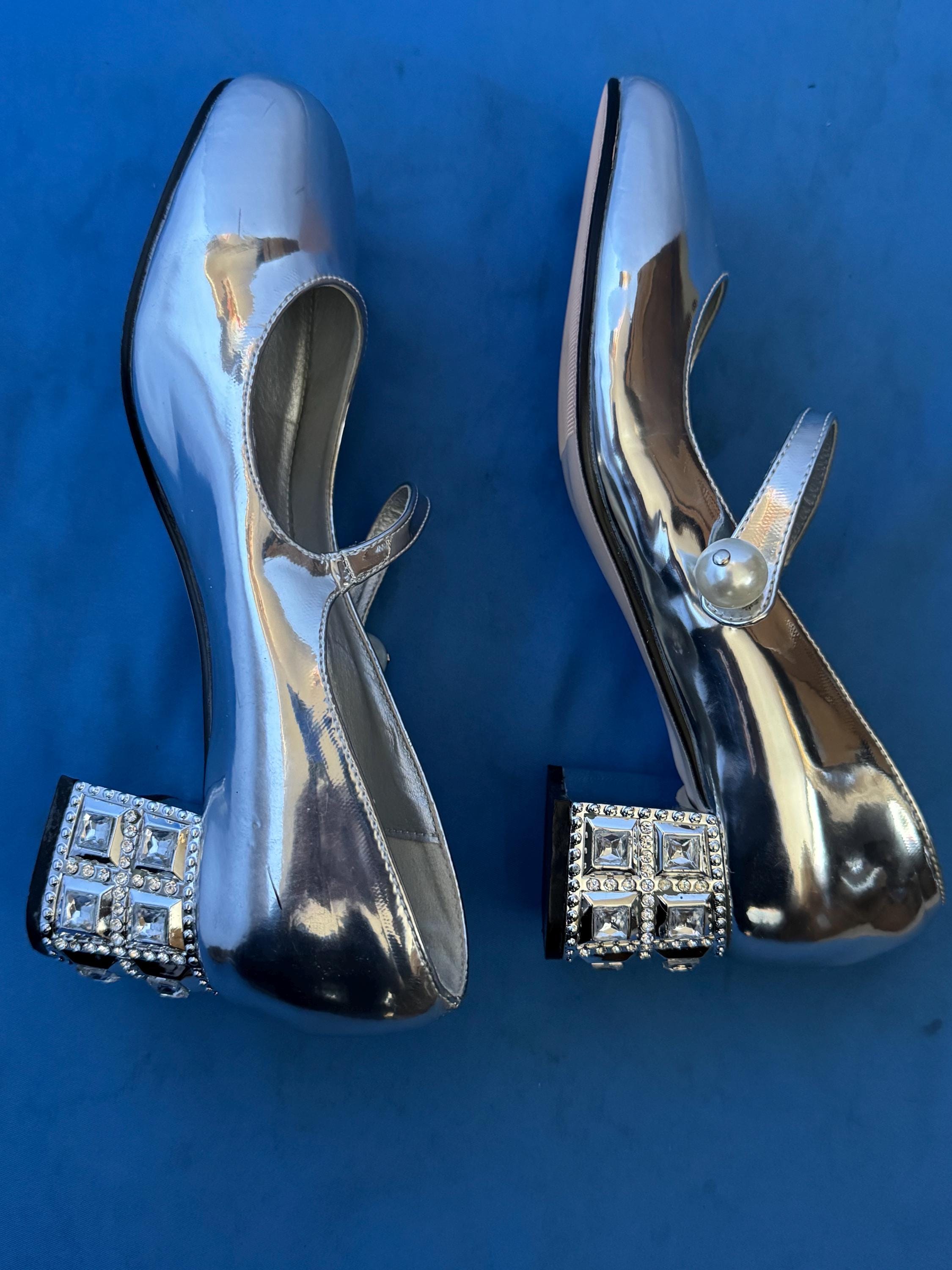 Silver Dress Shoes for Women - Etsy