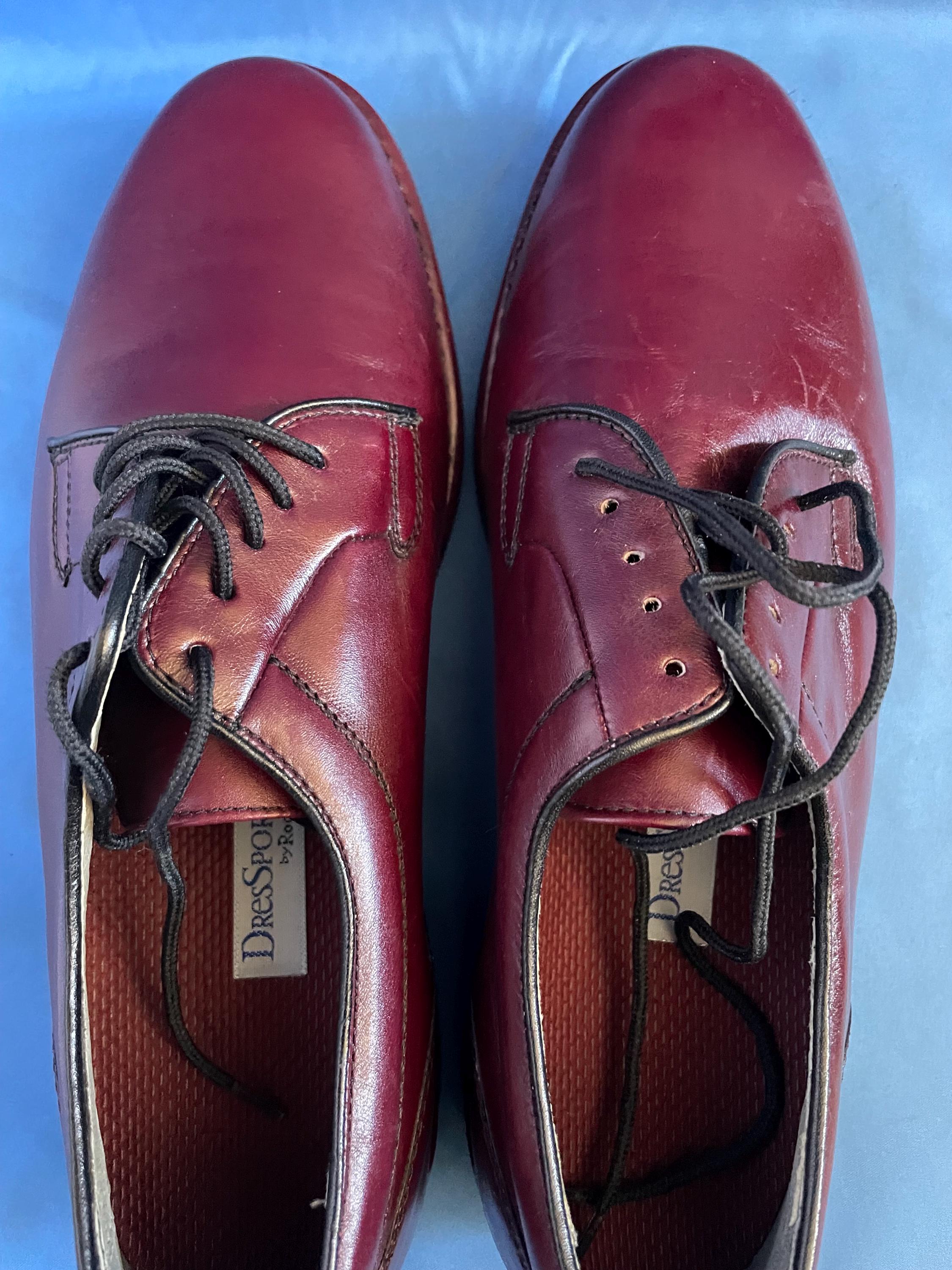 Rockport Size 8 1/2M Dressports Burgundy Oxford Men