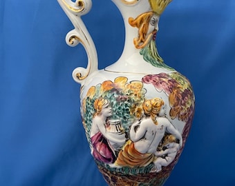 Keramos R. Capodimonte Vintage Italy Vase - Etsy