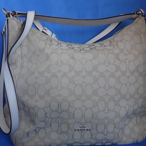 Coach Signature Canvas Shoulder Handbag