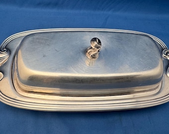 Vintage WM Rogers 887 Silverplate 3 Piece Butter Dish - Etsy Vintage WM Rogers 887 Silverplate 3 Piece Butter Dish - Etsy