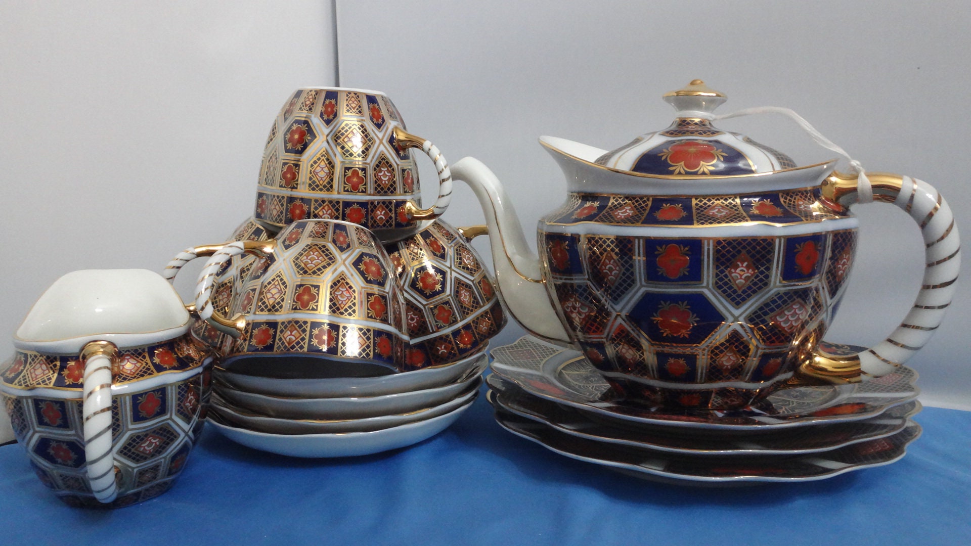 Fabulous Replica of Royal Crown Derby Old Imari Vintage Tea Set - Etsy