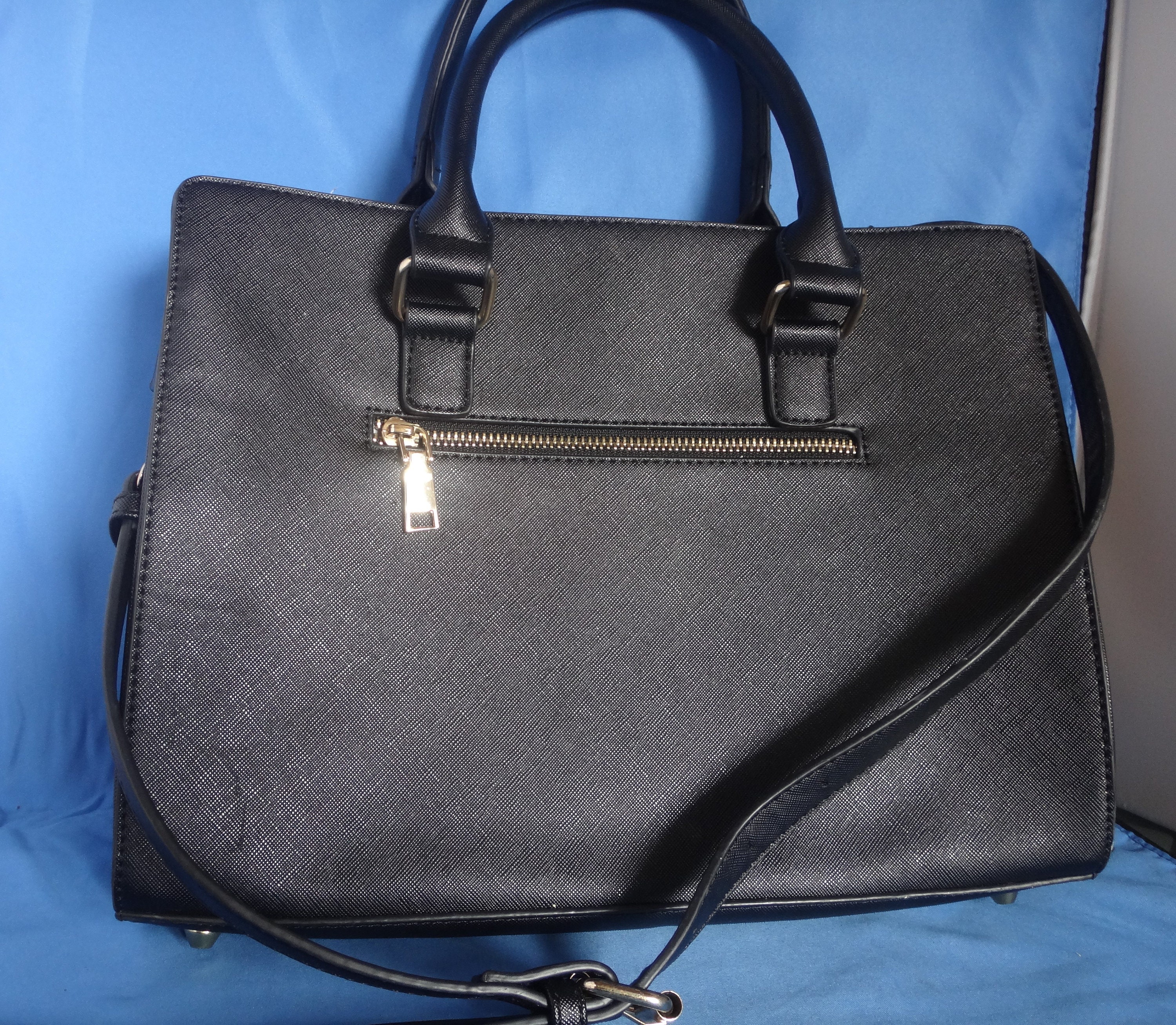 Miztique Vegan Leather Large Black Crossbody Handbag - Etsy