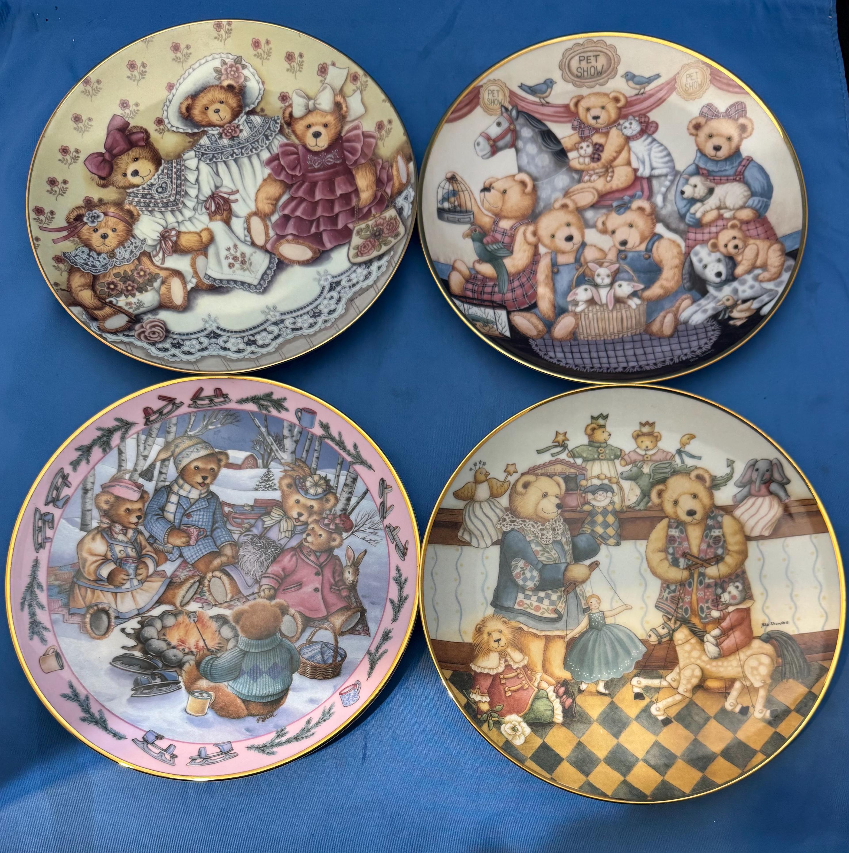 Franklin Mint Teddy Bear Plate Collection - Etsy