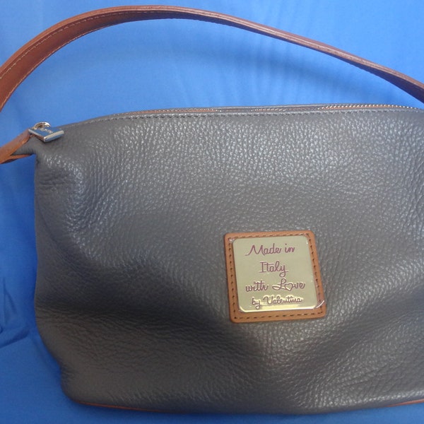 Valentina Brown Leather Handbag Italy