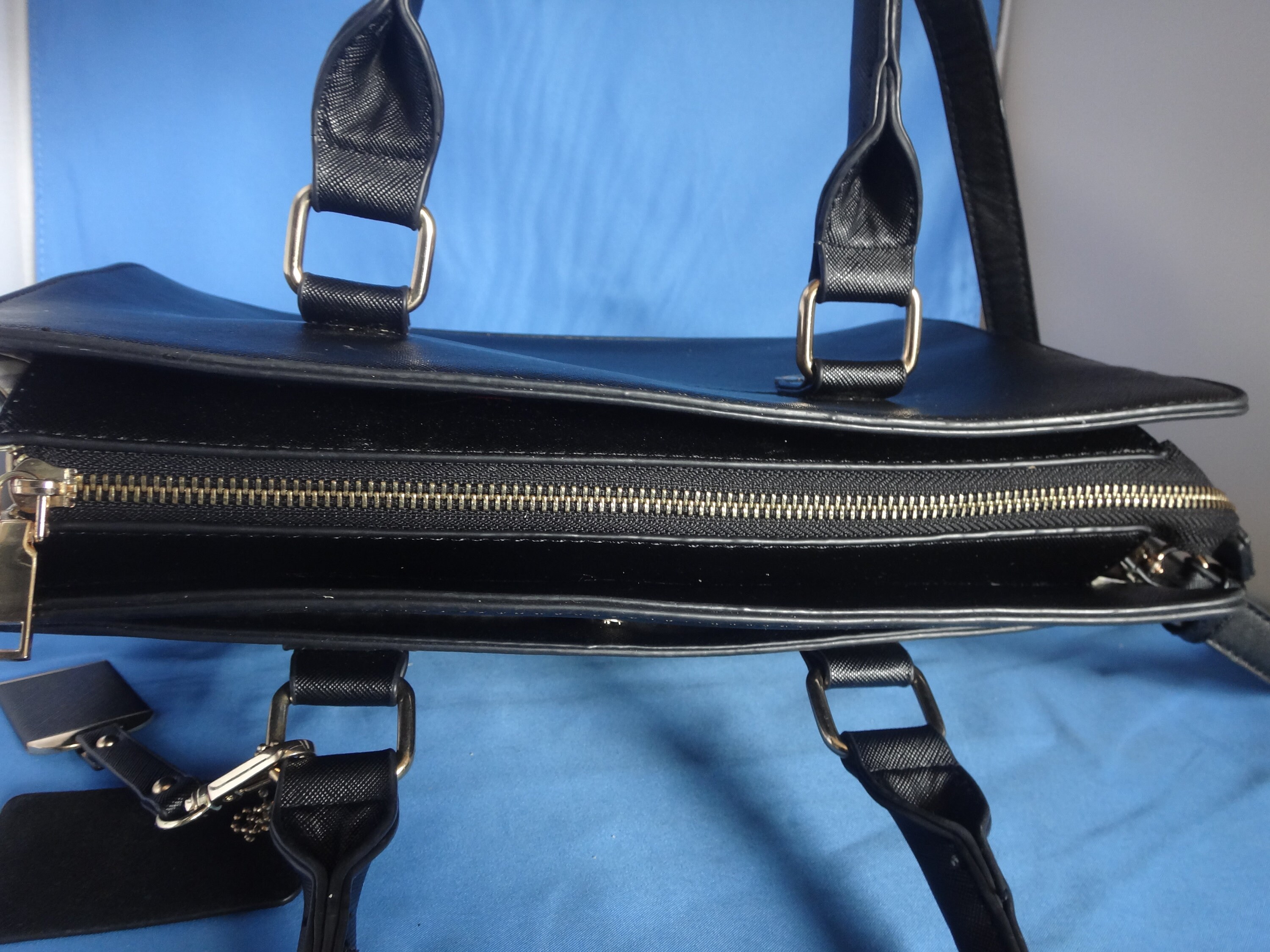 Miztique Vegan Leather Large Black Crossbody Handbag - Etsy Canada