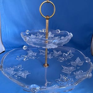 Mikasa Parisian Ivy 2-Tier Tidbit Candy Cookie Server Germany