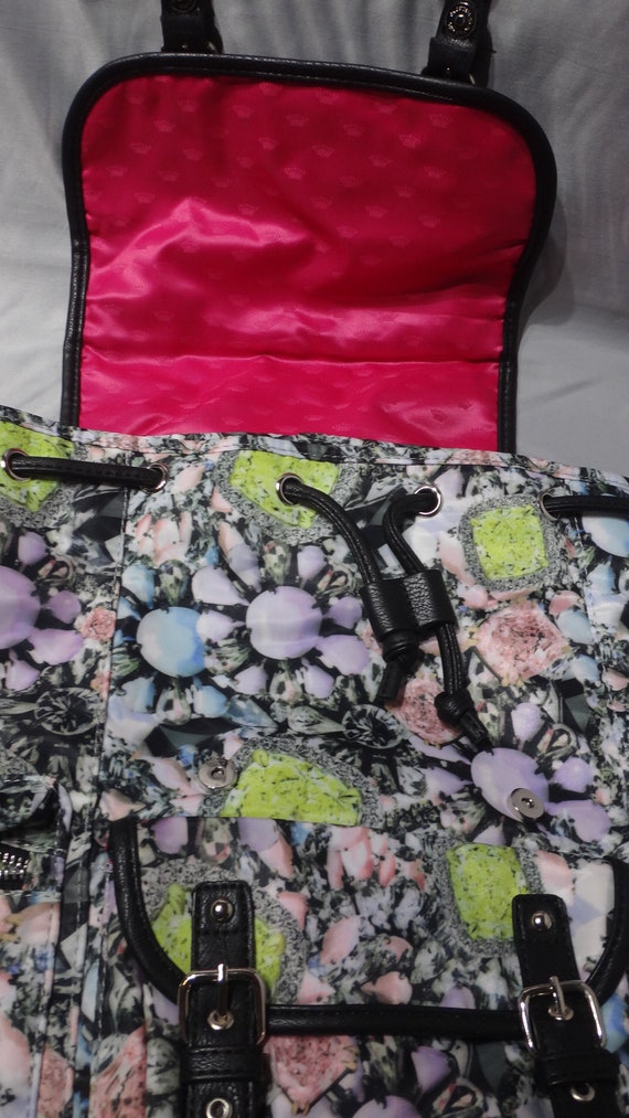 Juicy Couture Floral Drawstring Backpack - image 3