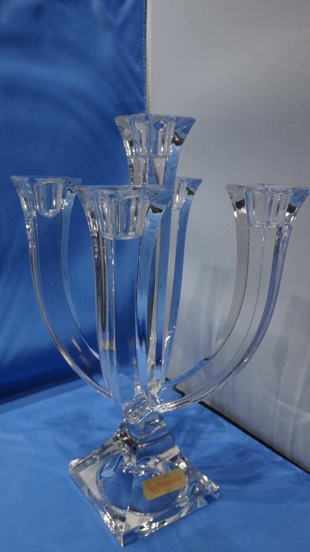 Nachtmann Crystal 5 Arm Candle Holder Candelabra Germany Etsy