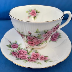 Royal Albert Pink Rose Cup and Saucer