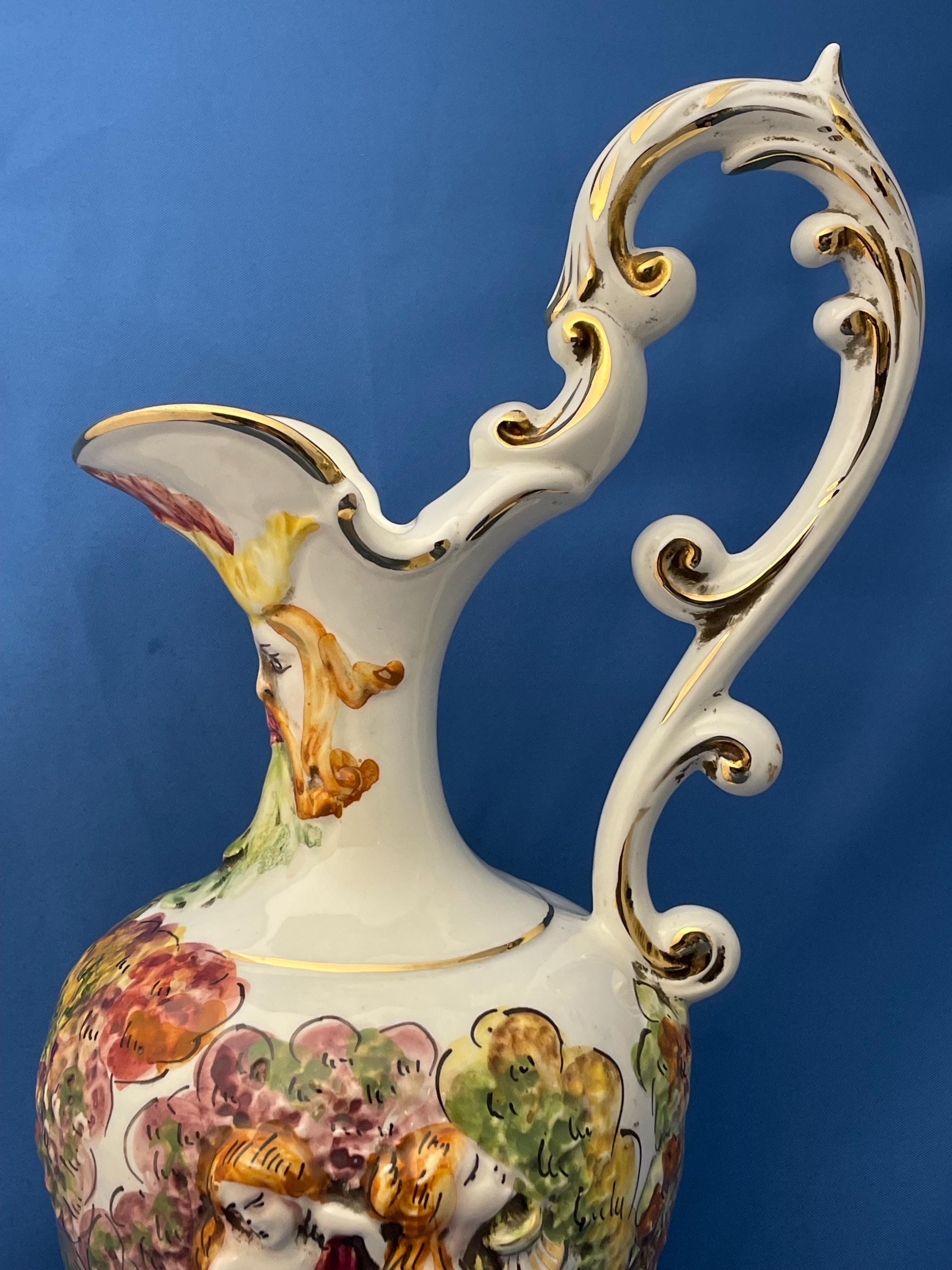 Keramos R. Capodimonte Vintage Italy Vase - Etsy
