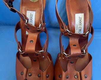 Jimmy Choo Bruna Pumps i Läder med Rem