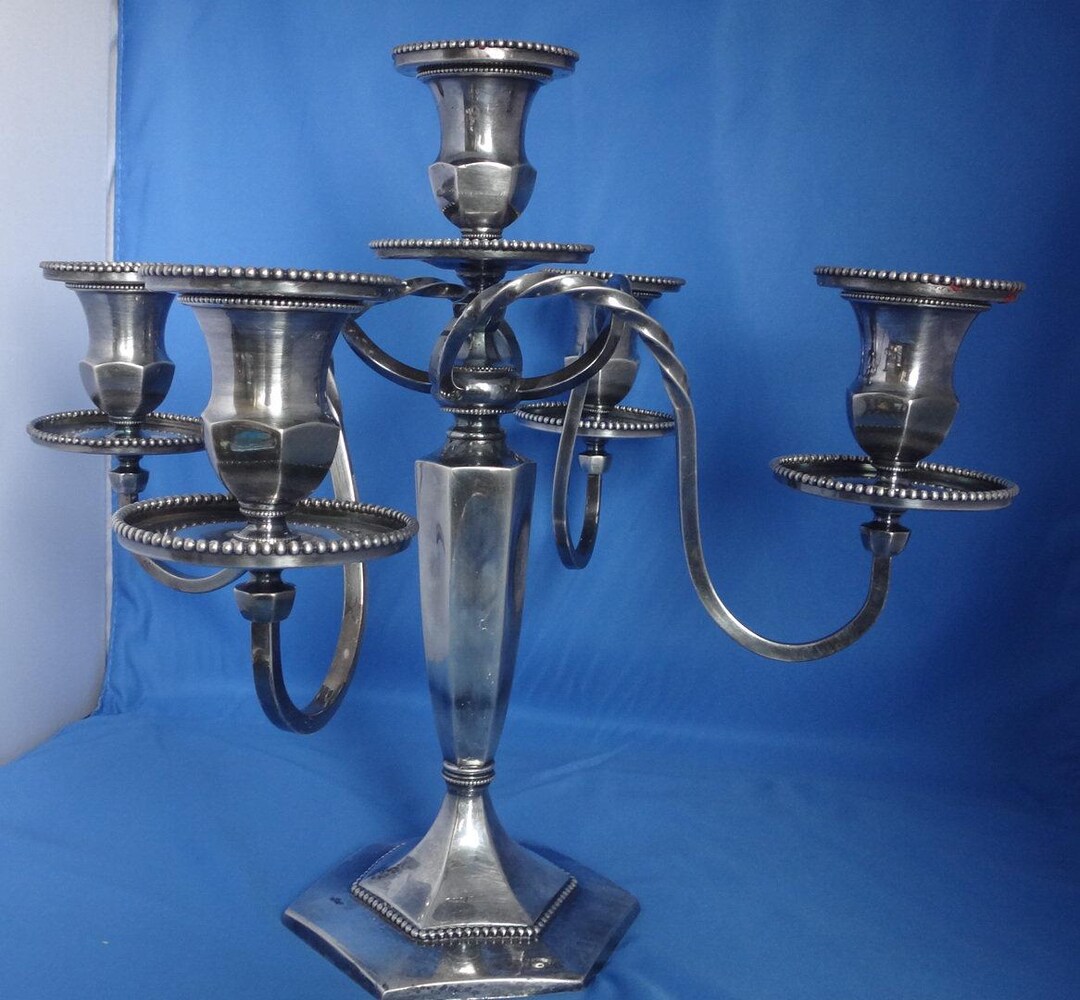 Wilcox Silver Plate Company Quadruple Candelabra 2796 Etsy