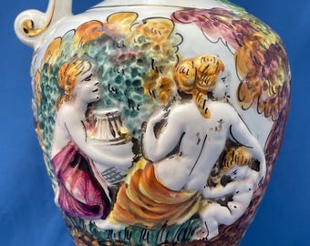 Keramos R. Capodimonte Vintage Italy Vase - Etsy