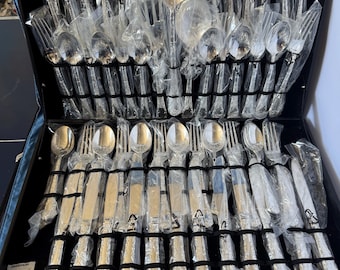 Silver Plated 51-Piece Flatware Made in China