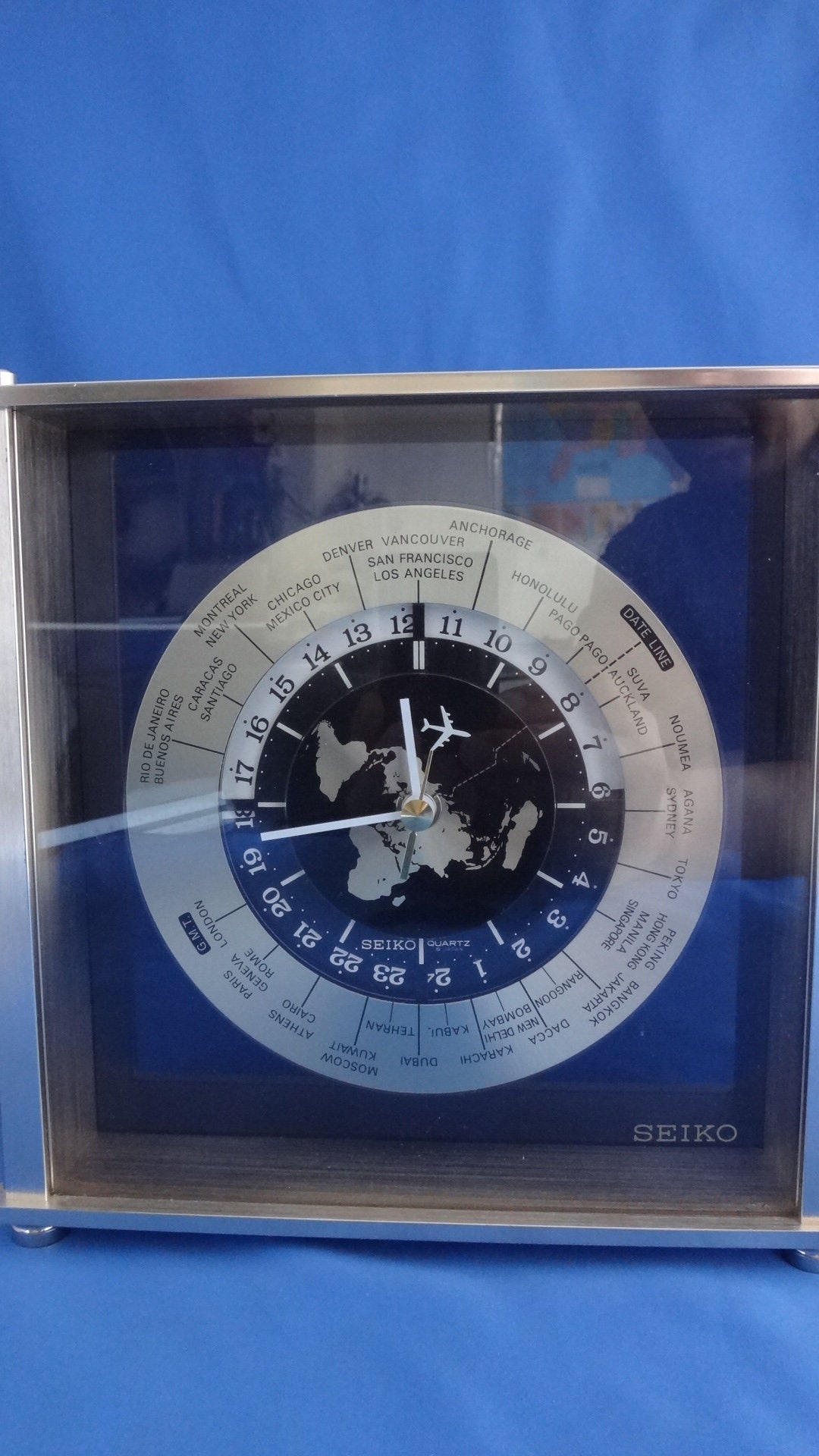Seiko Quartz World Clock Etsy