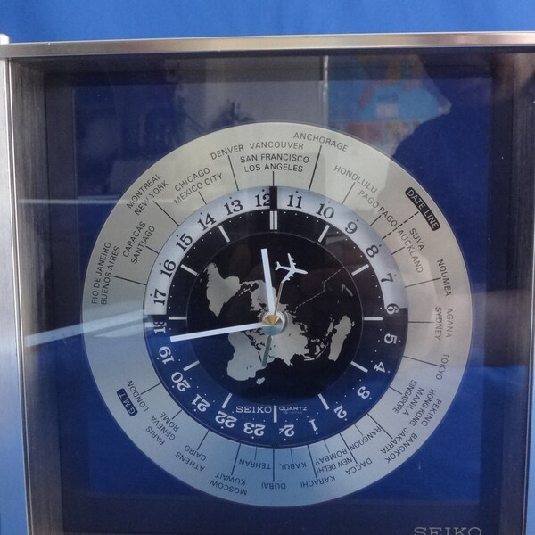 Seiko World Clock Etsy